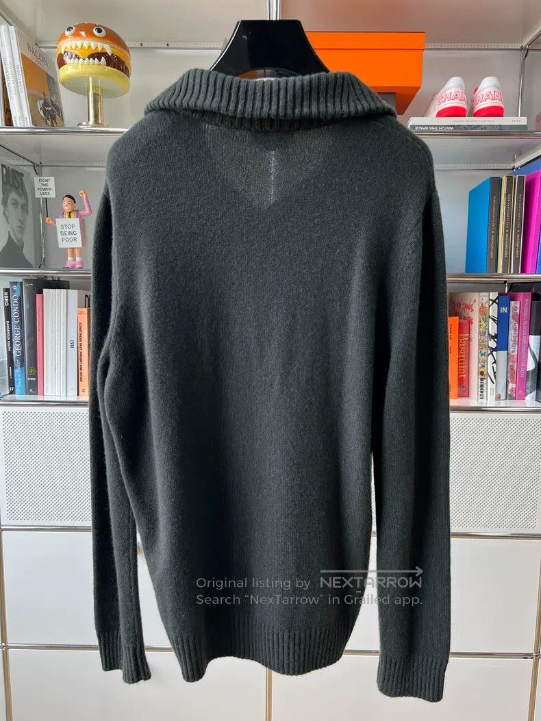 Hermes Hermes Olive Green Solid Half-Button Knit Rollneck - Men's Size US L / EU 52-54 / 3 - 4 Thumbnail