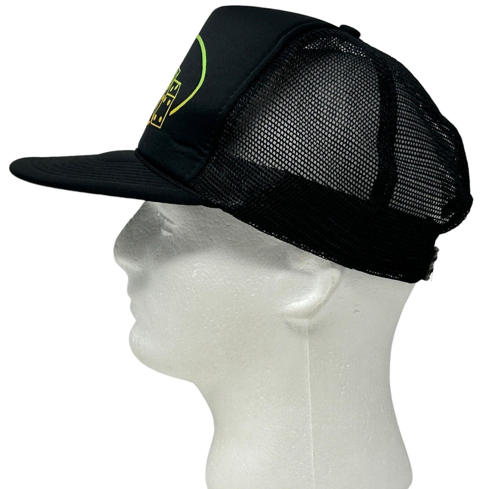 Vintage Vintage 90s Las Vegas Trucker Hat Baseball Cap Craps Black Size ONE SIZE - 7 Thumbnail