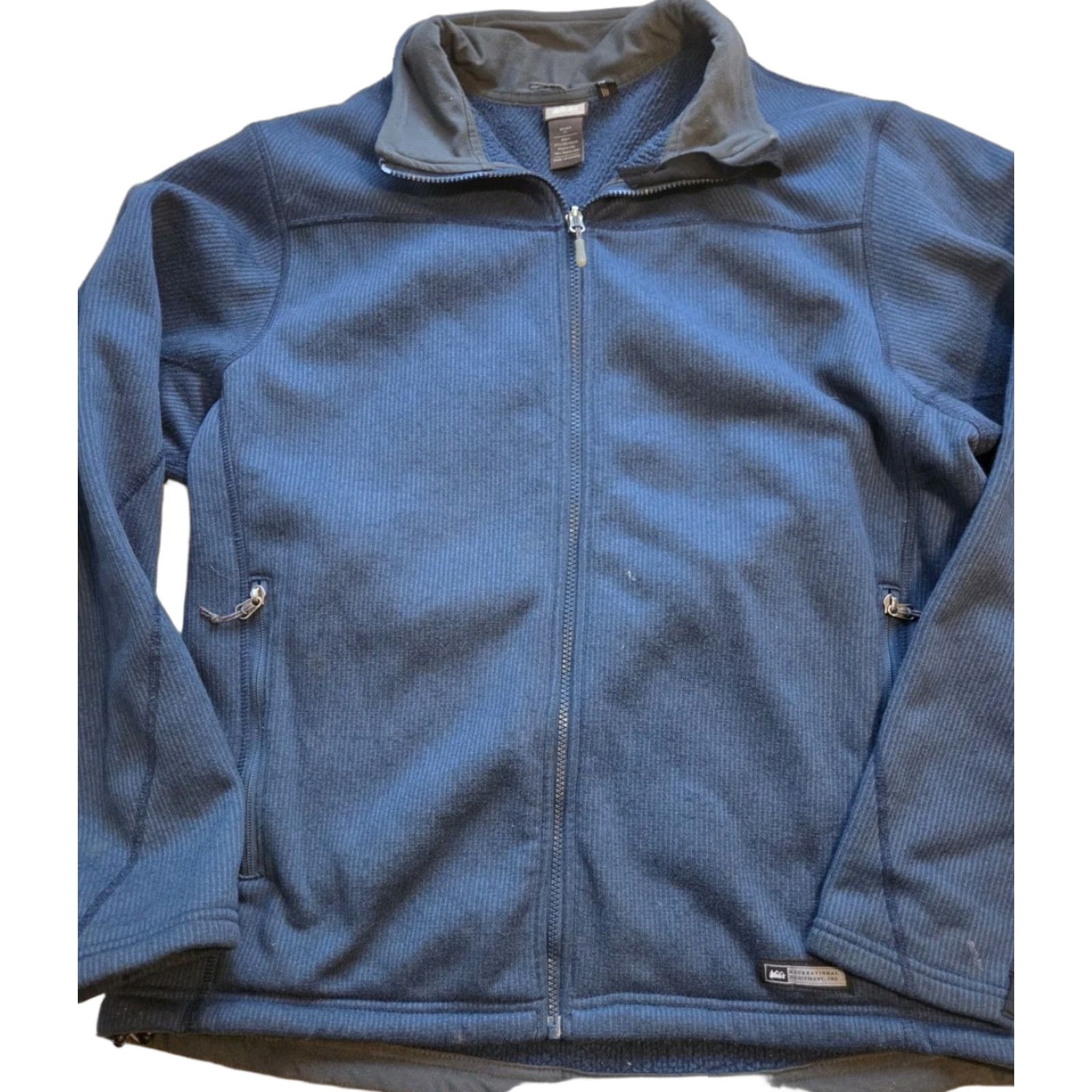 Vintage REI Jacket Mens XL Blue Fleece Lined Full Zip Outdoor Distressed Outdoor Casual Travel Hiking Walking Size US XL / EU 56 / 4 - 1 Thumbnail