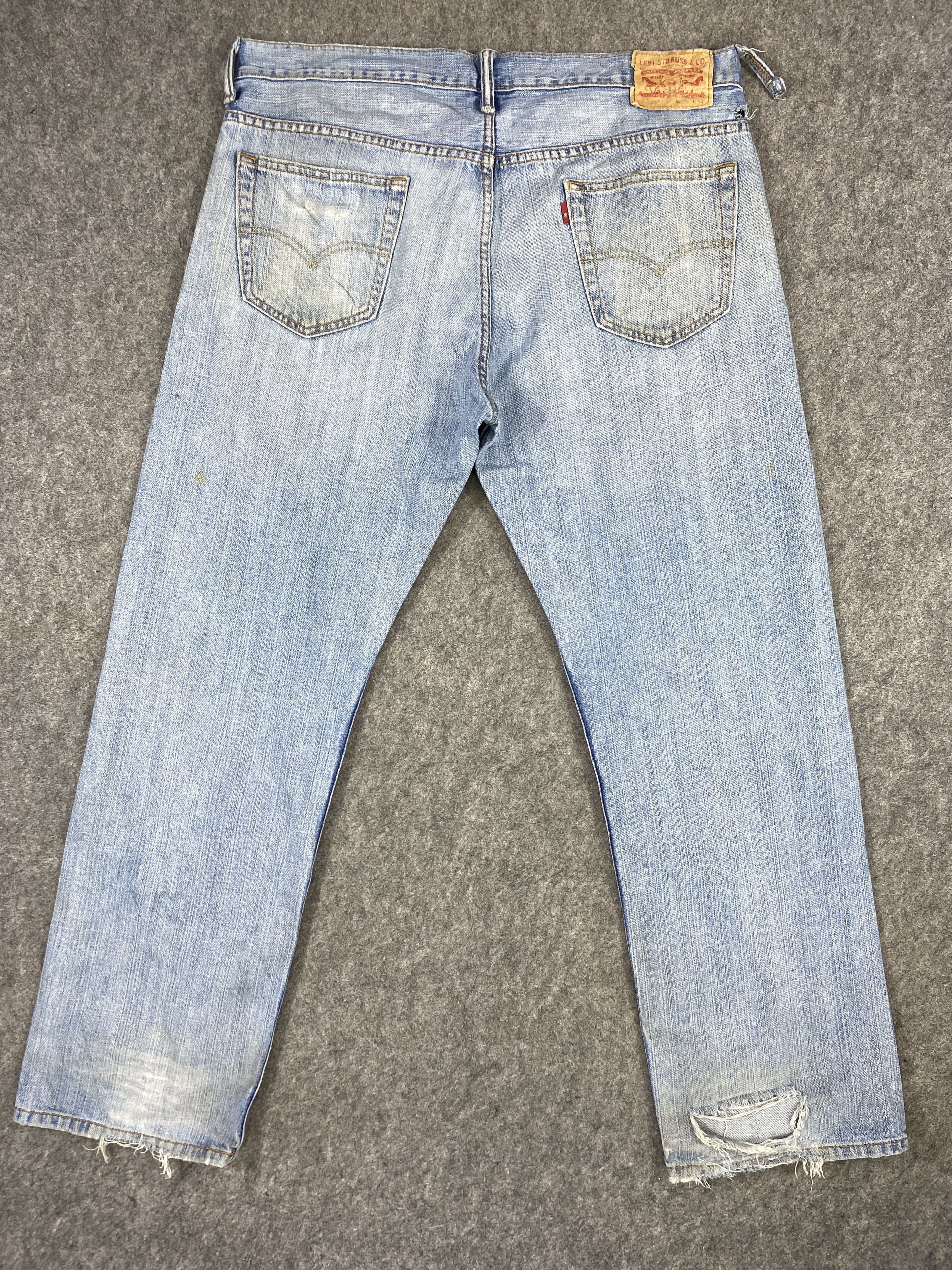 Levi's Light Blue Wash Vintage Levi's 569 39x32 Denim -JN1731 Size US 39 - 2 Thumbnail