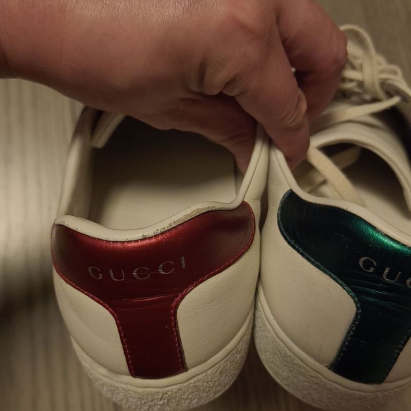 Gucci Gucci Ace Blade Sneakers with Distressed Finish Size US 8 / EU 41 - 5 Thumbnail