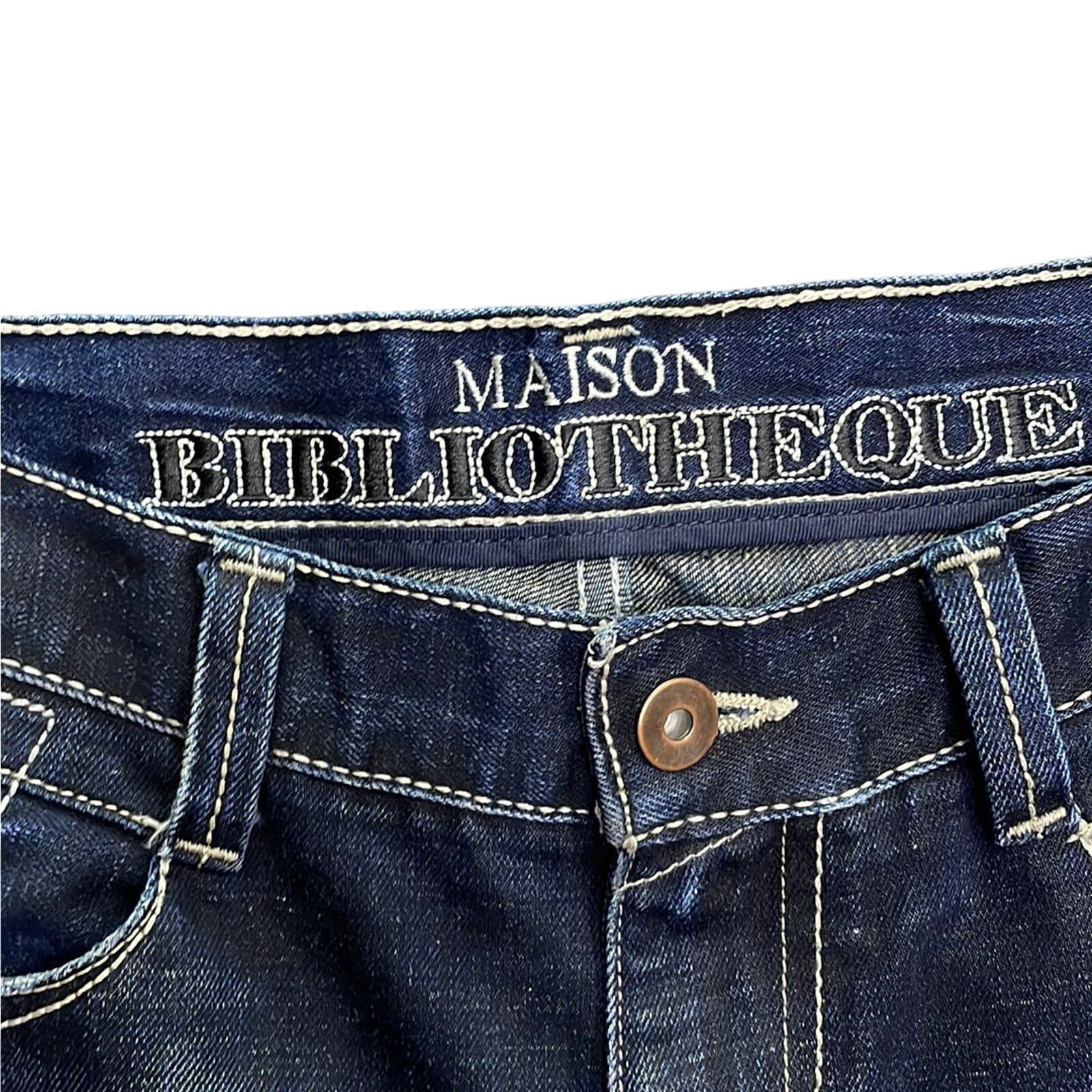 Japanese Brand Maison Bibliotheque Jeans 36x34 Size US 36 / EU 52 - 2 Thumbnail
