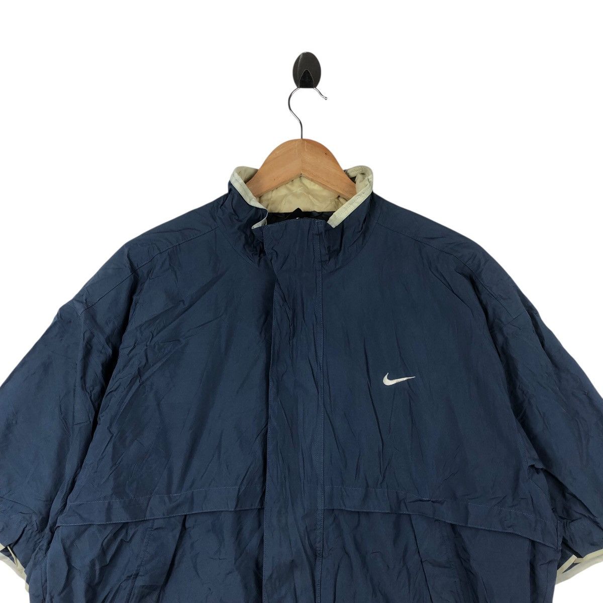 Nike Vintage NIKE Short-Sleeve Shell Jacket 90s / 2000s Track Size US XL / EU 56 / 4 - 2 Thumbnail