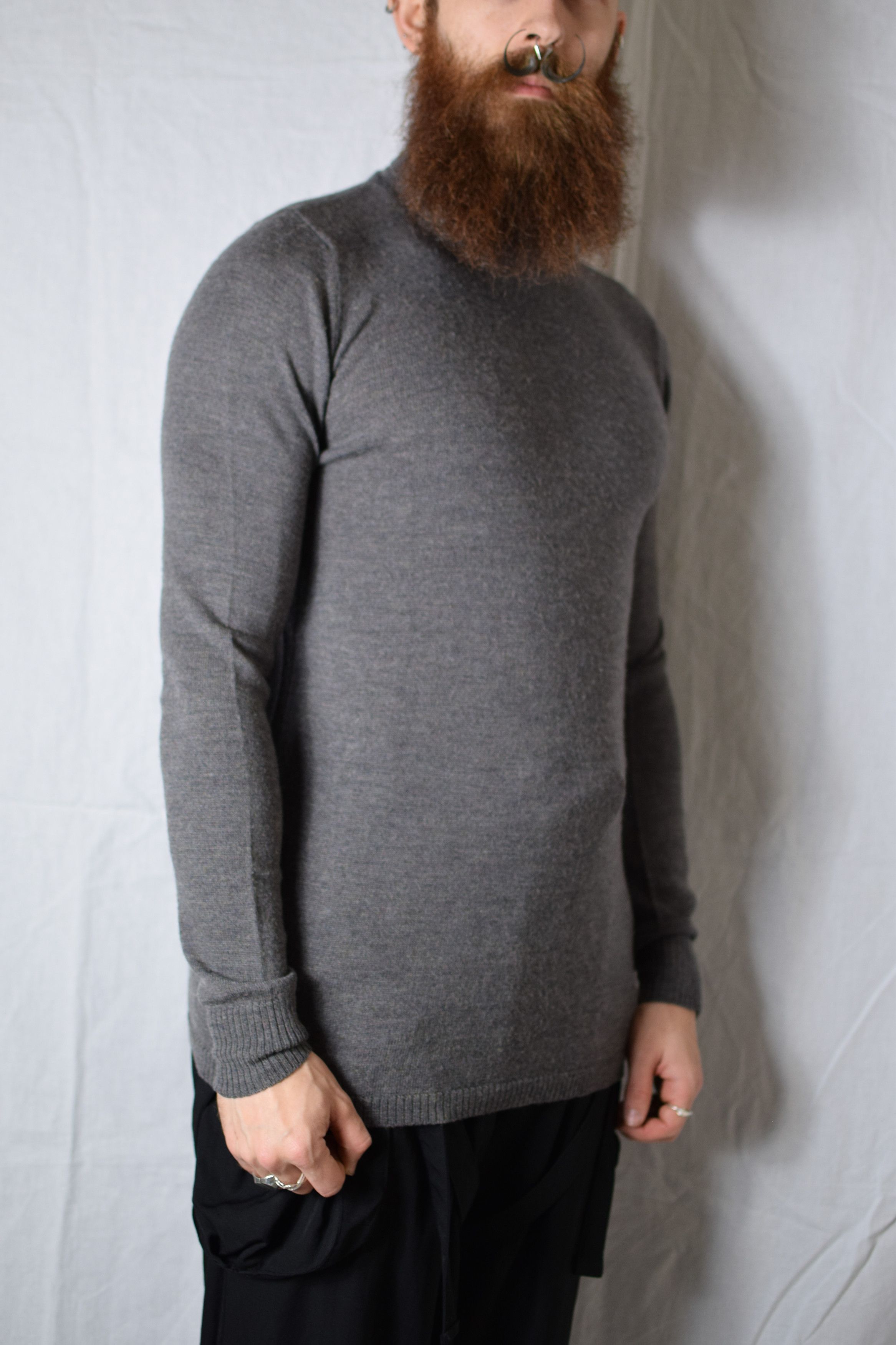 Rick Owens Rick Owens AW11 Limo Turtleneck - RU2655-MEL Size US M / EU 48-50 / 2 - 5 Thumbnail