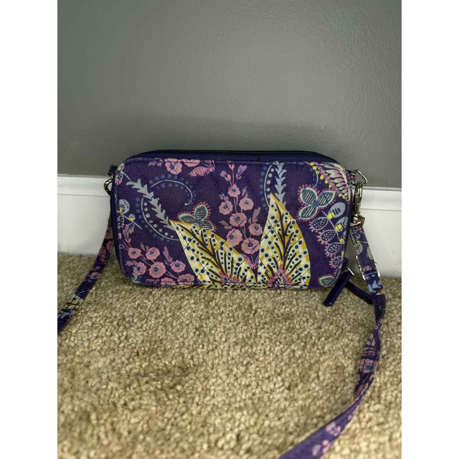 Vera Bradley NWT Vera Bradley All in One Crossbody for Iphone 6 Purple Size ONE SIZE - 4 Thumbnail