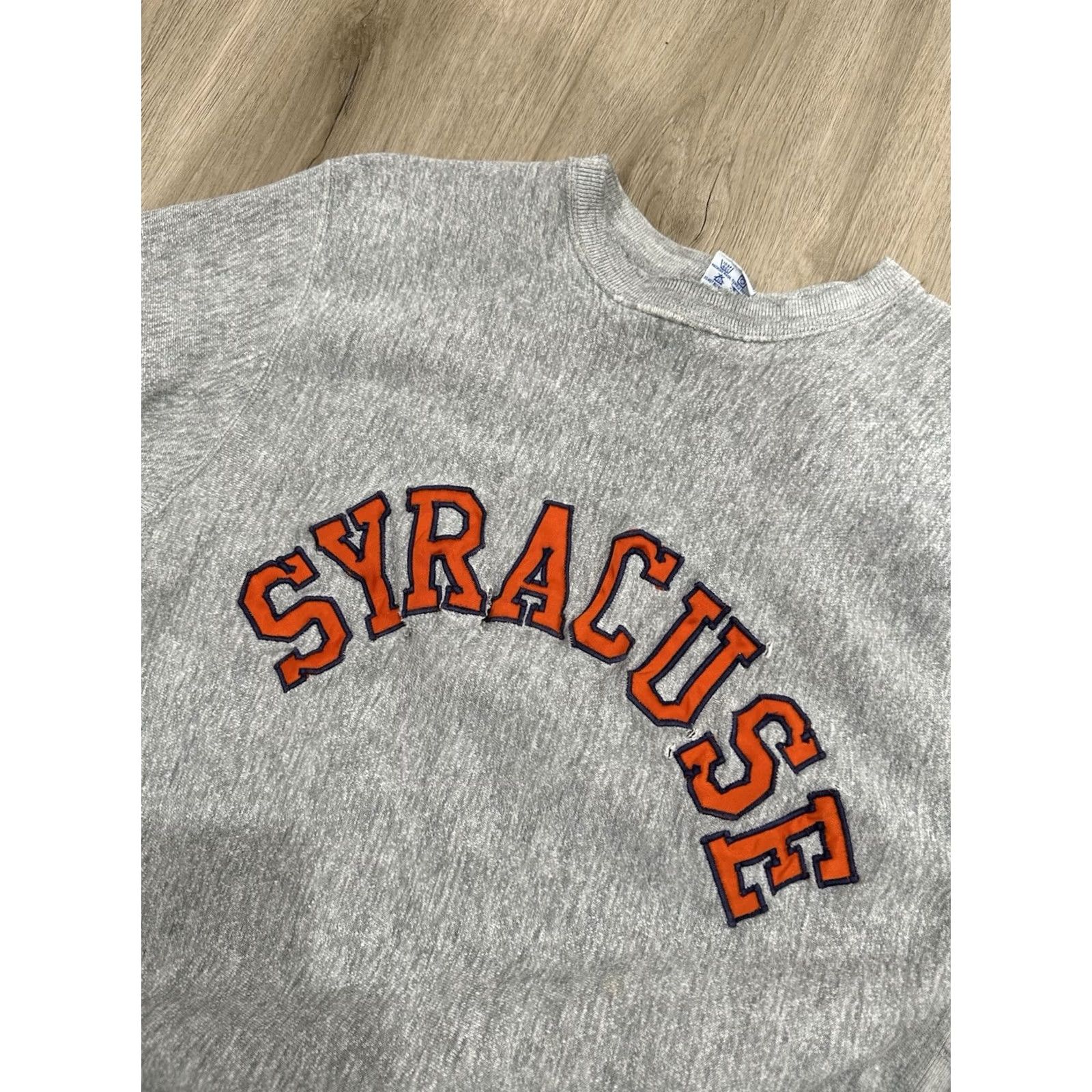 Vintage VTG MVP Cor Inc Pro Syracuse University Crew Sweatshirt Adult L Gray University Sweatshirt Mens Crew Neck Pullover Fleece Size US L / EU 52-54 / 3 - 5 Thumbnail
