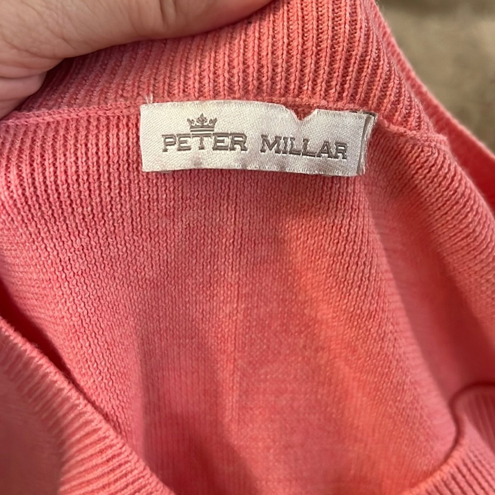 Peter Millar PETER MILLAR pink v neck sweater M Size US M / EU 48-50 / 2 - 2 Thumbnail