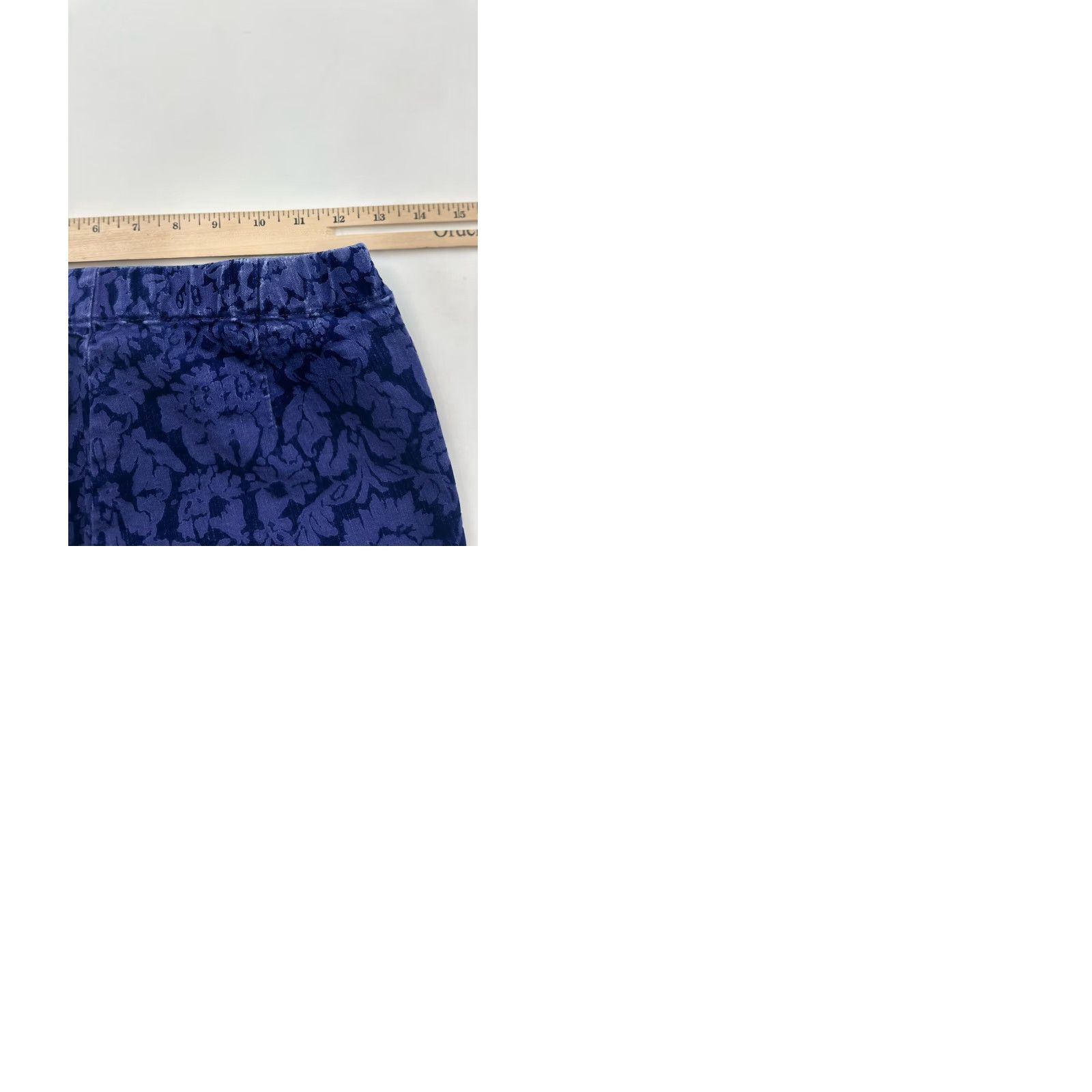 Anthropologie Anthropologie Pants Women’s 4 Blue Floral Jacquard Skinny Dress Pants Slimming Pockets Women Size 27" / US 4 / IT 40 - 9 Thumbnail