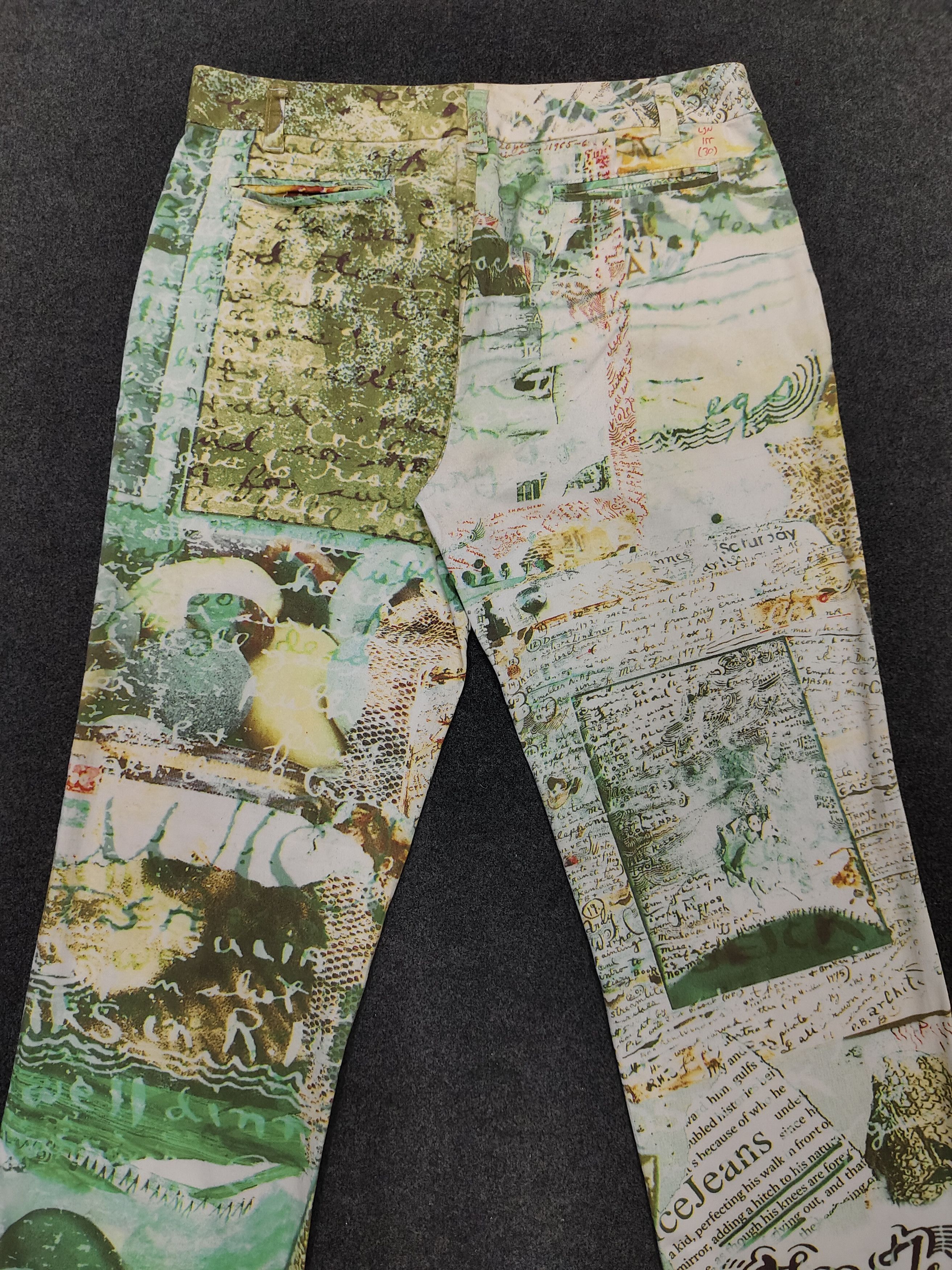 Iceberg 00s ICEBERG- Absract Graphic Italian Y2K Archive Pants Size 30" / US 8 / IT 44 - 4 Thumbnail