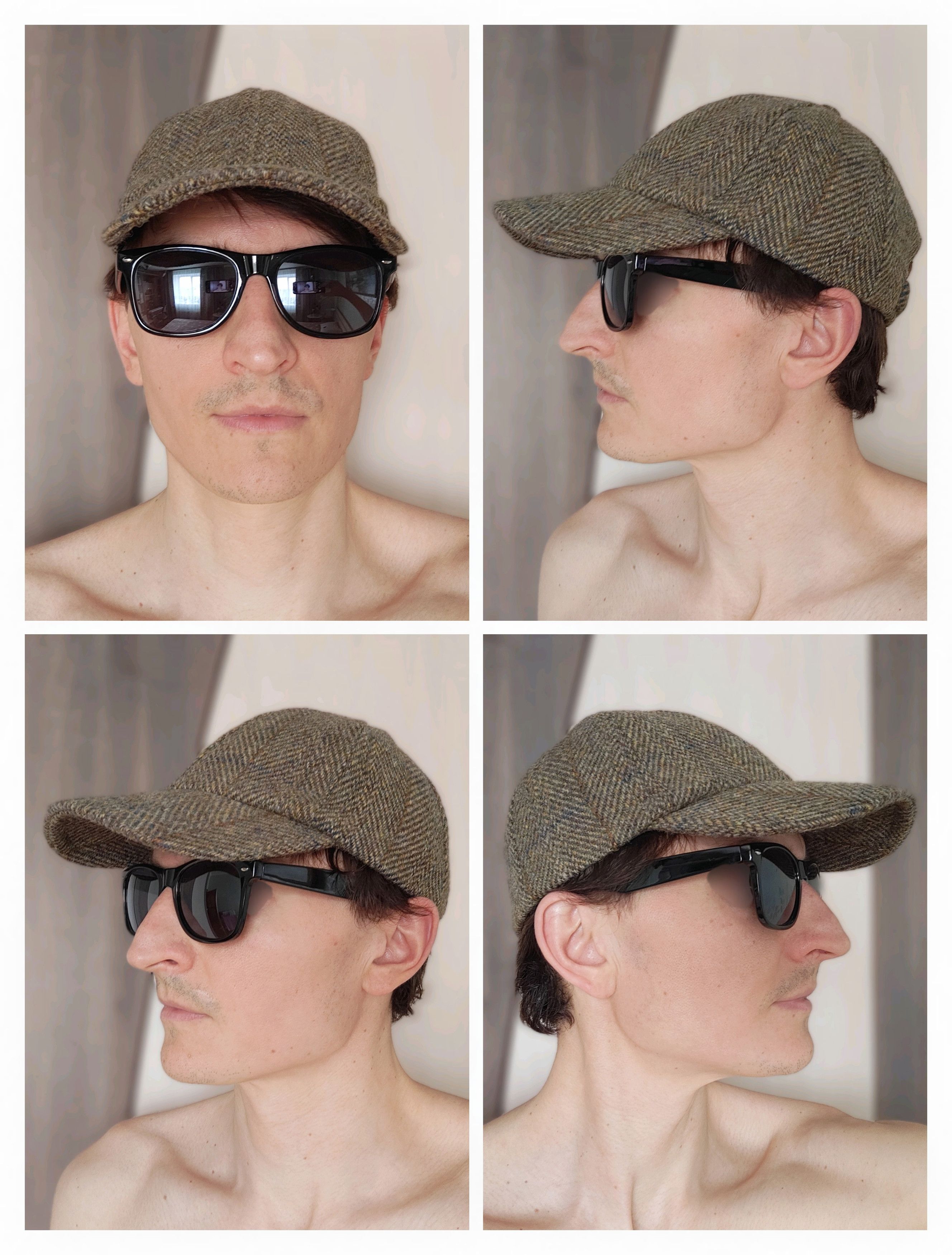 Harris Tweed Harris Tweed Woolen Cap Harris Tweed Hat Size ONE SIZE - 2 Thumbnail