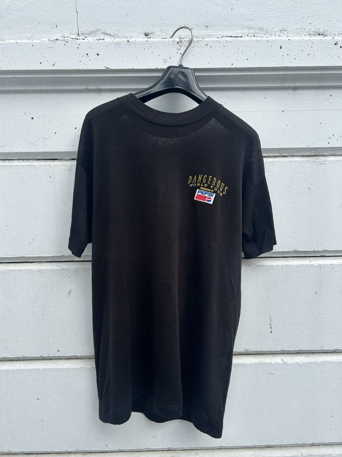 Band Tees Rare Vintage Michael Jackson Pepsi Dangerous Tour 1980 Size US L / EU 52-54 / 3 - 1 Thumbnail