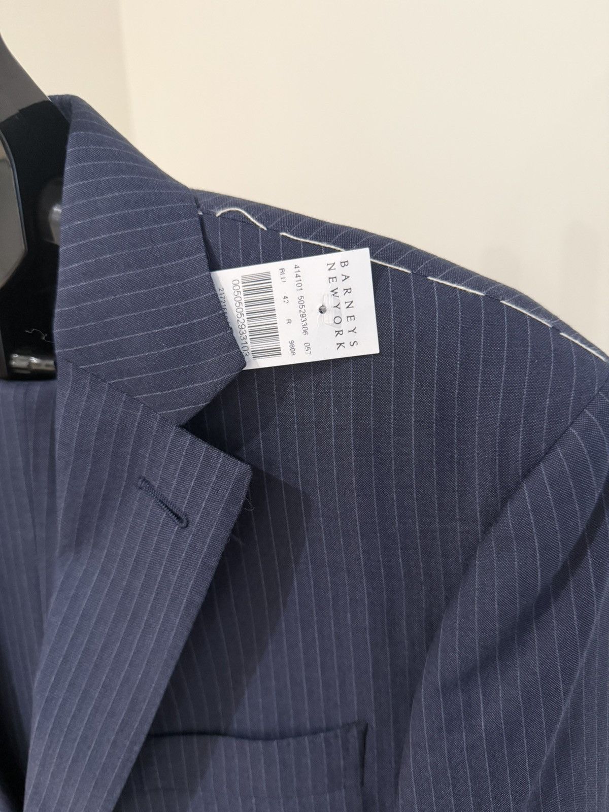 Ermenegildo Zegna Zegna Trofeo 600 42R US / 52IT Blue Pinstripe 2-Piece Suit Size 42R - 2 Thumbnail