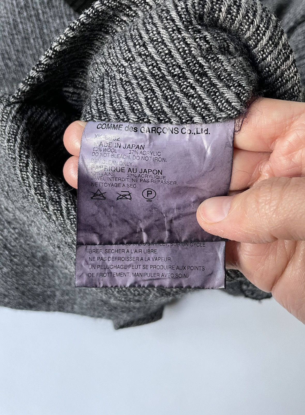 Comme des Garcons A/W 03 Panelled Raw Seam Overcoat Size US L / EU 52-54 / 3 - 15 Thumbnail