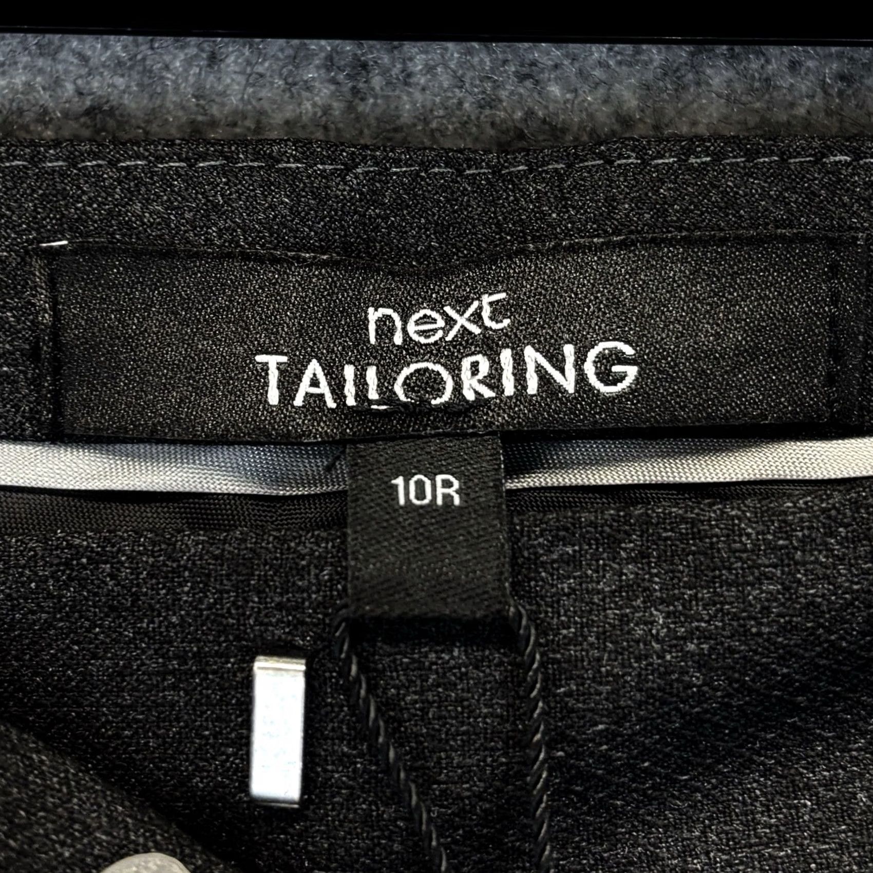 NEXT NEXT Tailoring Trousers Dark Charcoal Women’s 10R Regular Polyester Elastane Viscose Flat Front Modern UK Eur38 Ladies Mens? Size 32" / US 10 / IT 46 - 7 Thumbnail