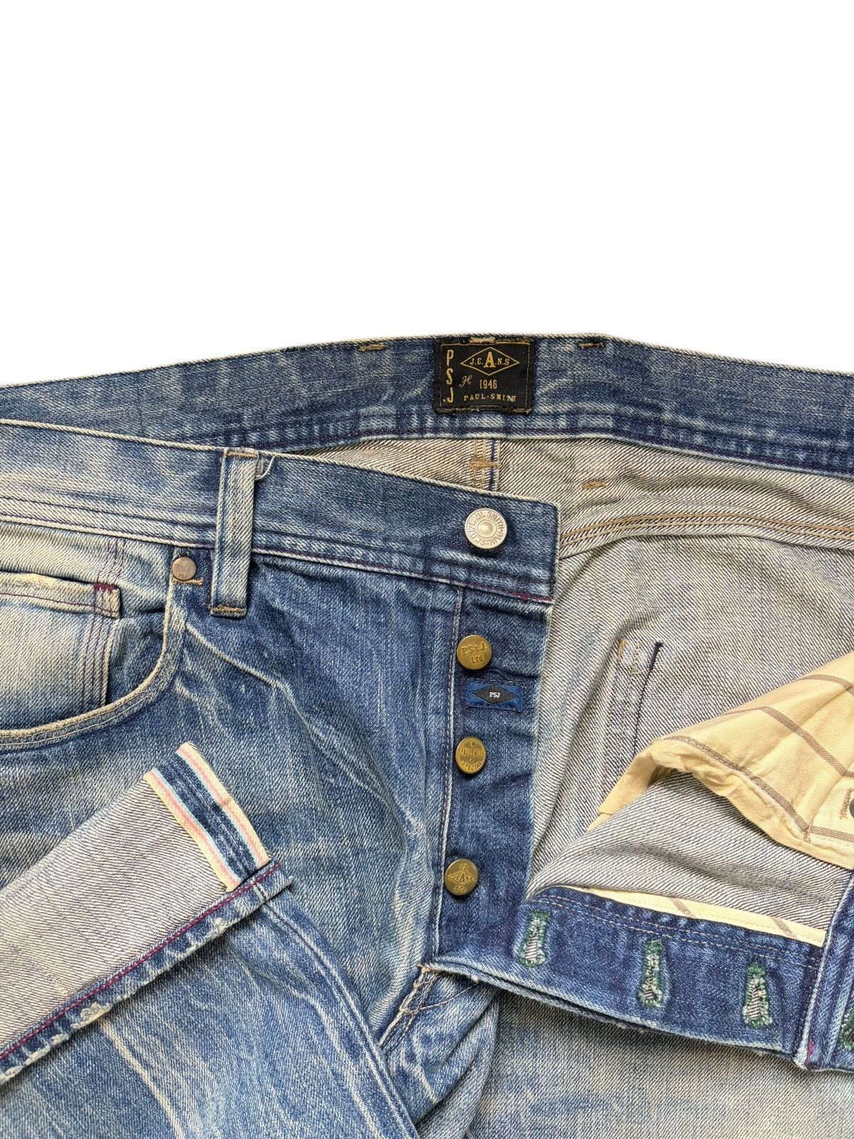 Paul Smith Vintage Paul Smith Selvedge Patches Distressed Jeans Size US 36 / EU 52 - 5 Thumbnail