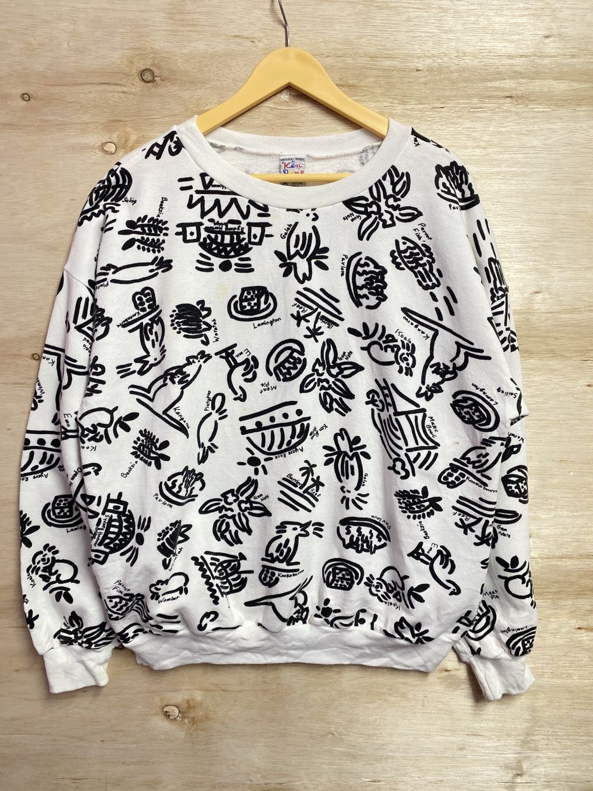 Man Made In Australia vintage Ken Done pop art sweatshirt featuring Australian Size US XL / EU 56 / 4 - 1 Thumbnail