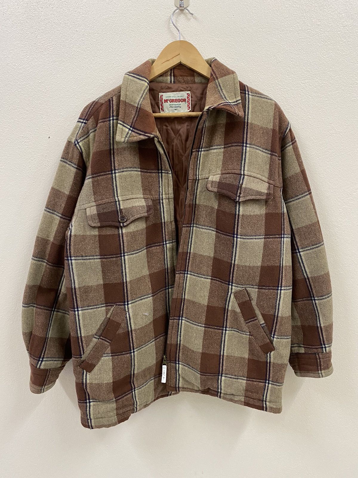 McGregor Vtg Mc Gregor Wool Plaid Jacket Size US M / EU 48-50 / 2 - 1 Thumbnail
