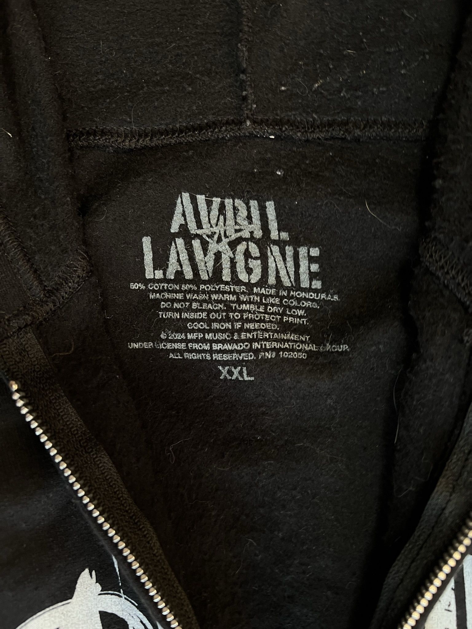 Fruit Of The Loom Avril Lavigne Mens Full Zip Hoodie 2024 Greatest Hits Tour Size US XL / EU 56 / 4 - 6 Thumbnail