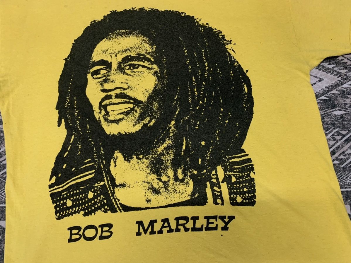 Bob Marley 90s BOB MARLEY BIG FACE ON SCREEN STAR TAG RARE COLOUR Size US XL / EU 56 / 4 - 3 Thumbnail