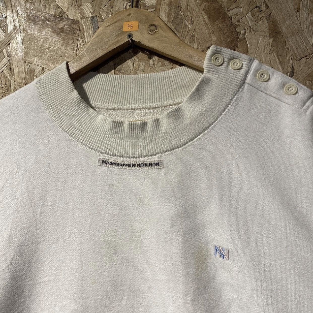 Mademoiselle Non Non Mademoiselle Non Non Japanese Brand Basic Logo Sweatshirt Size US XL / EU 56 / 4 - 3 Thumbnail