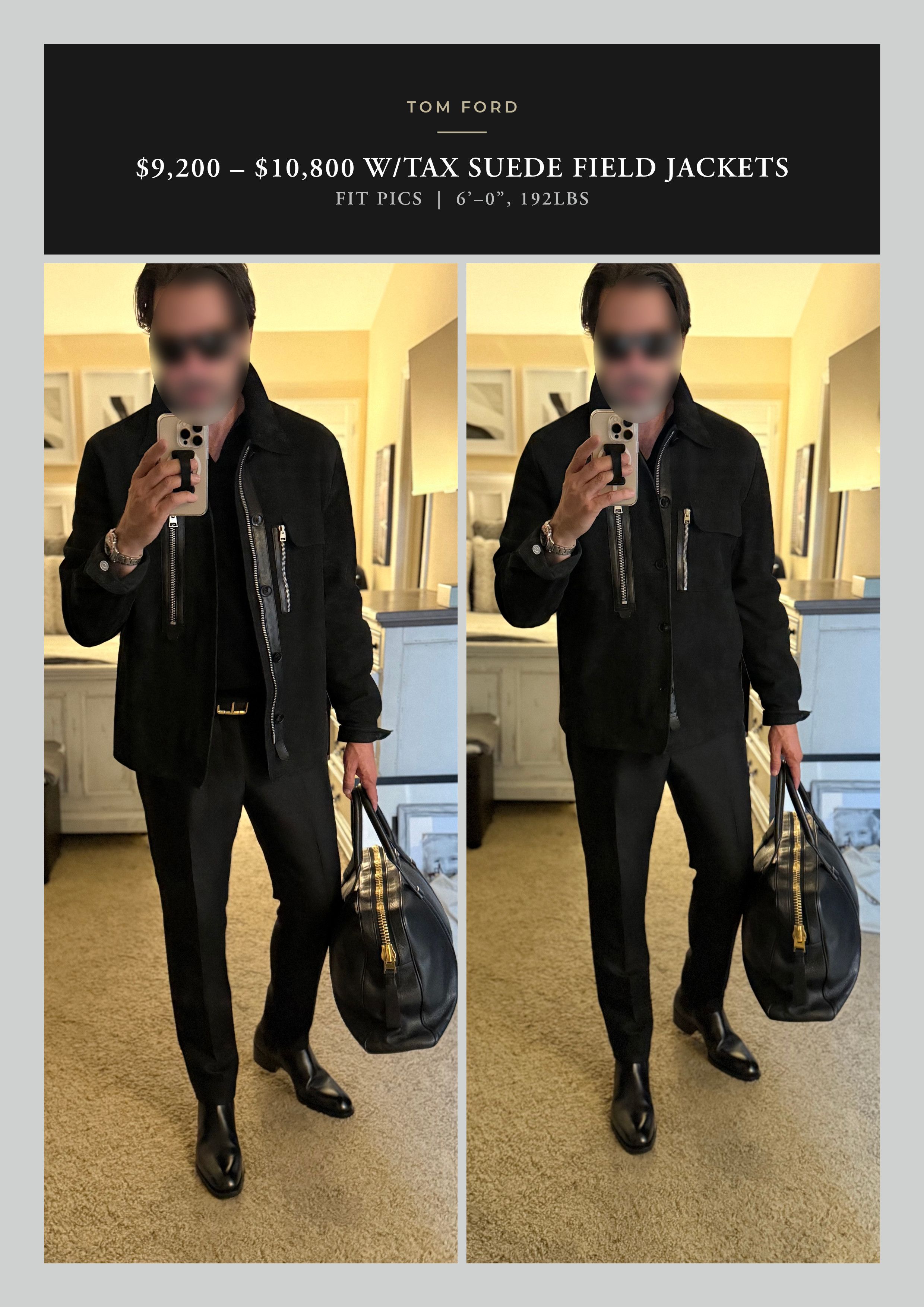 Coveted TOM FORD Suede Field Jacket, Tom's Personal “Go To”