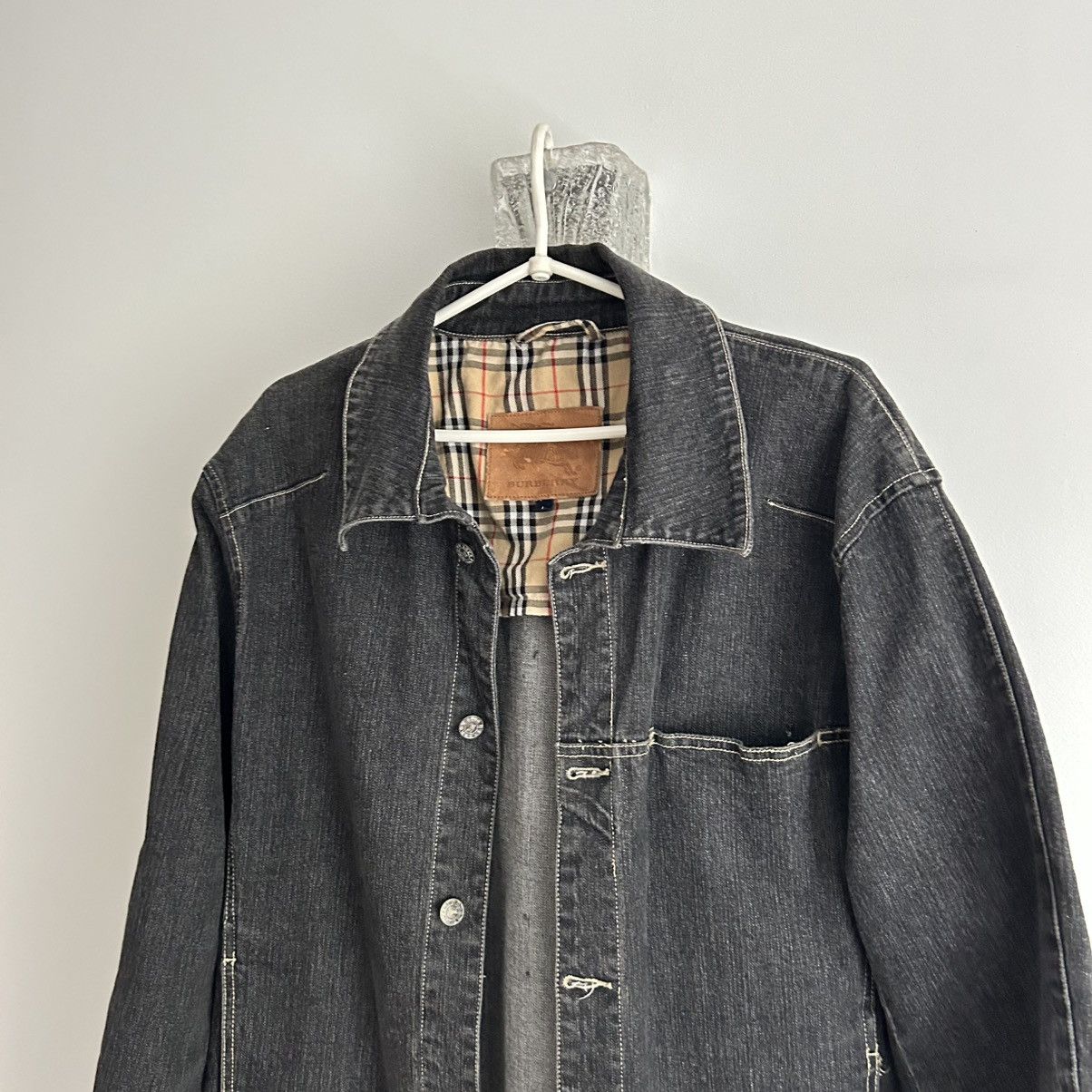 Burberry × Japanese Brand × Vintage Vintage Burberry denim jacket katana nova check Size US L / EU 52-54 / 3 - 2 Thumbnail