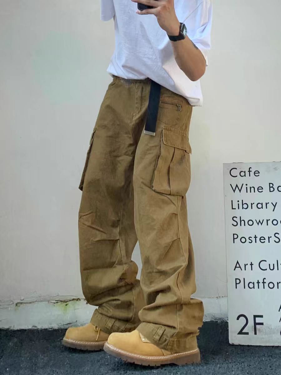 Japanese Brand × Vintage Street Multi-Pocket Workwear Hip Hop Skater Casual Pants Size US 31 - 2 Thumbnail