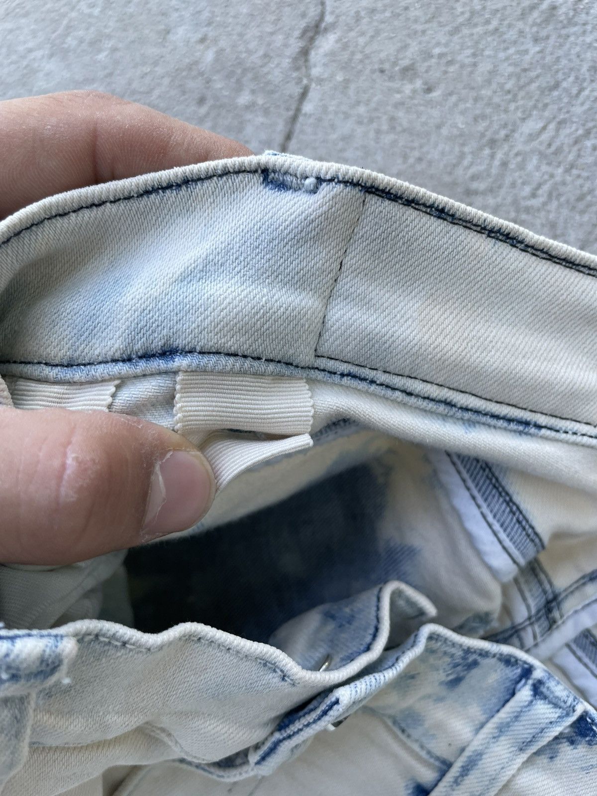 Amiri AMIRI TIE DYE DISTRESSED BIKER DENIM Size US 27 - 6 Thumbnail