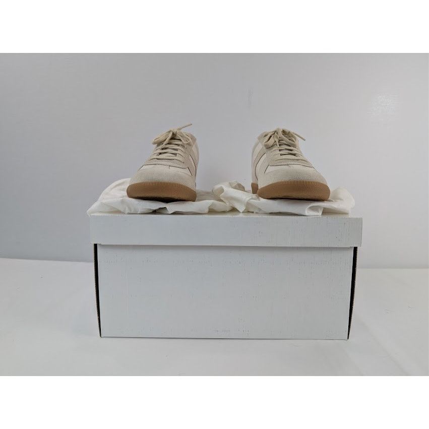 Maison Margiela o1rshd1 Leather Replica Sneaker in White / Grey Size US 12 / EU 45 - 19 Thumbnail