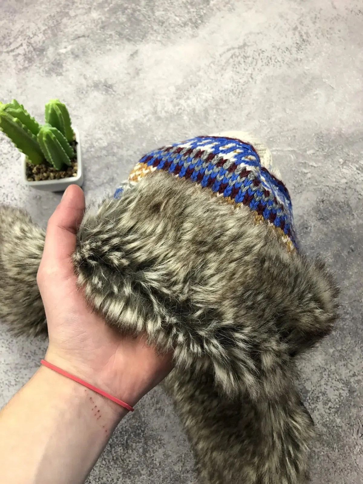 Japanese Brand USHANKA Hat Vintage Hype Mohair Streetwear Japans Style Y2k Size ONE SIZE - 4 Thumbnail