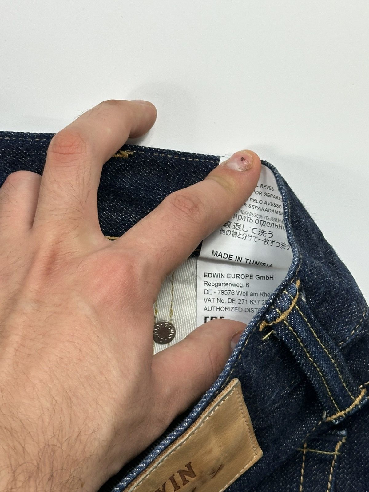 Edwin Edwin Japanase Denim Blue 29x32 Size Size US 29 - 16 Thumbnail