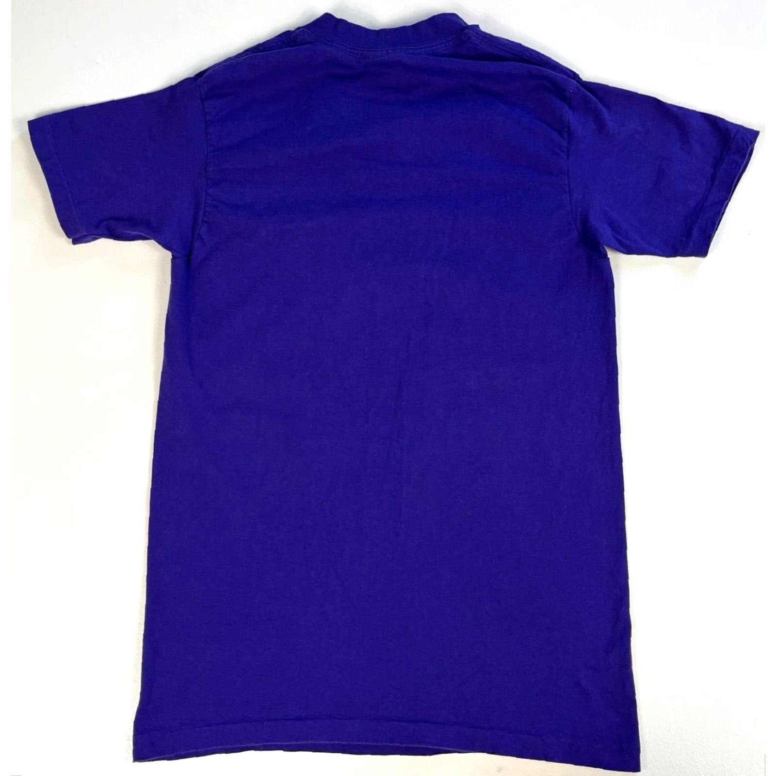 Nutmeg VINTAGE Men's 90s Lakers T-Shirt Nutmeg Made in USA Purple Size M Crew Neck Short Sleeve Cotton Size US M / EU 48-50 / 2 - 2 Thumbnail