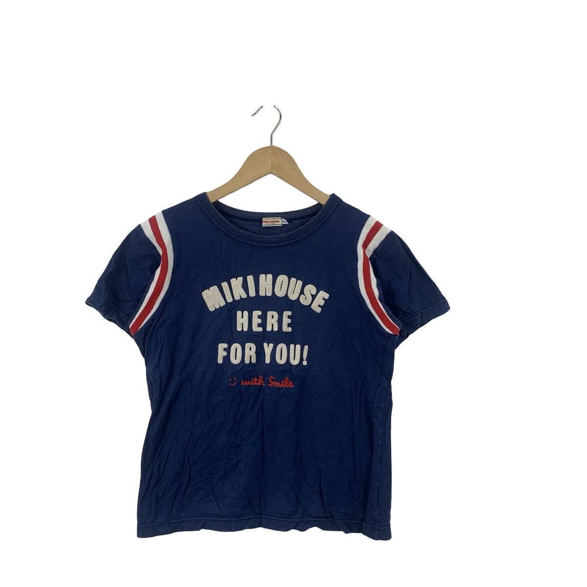 Vintage Vintage MIKI HOUSE KIDS Here For You Logo Print Retro Style Size US M / EU 48-50 / 2 - 4 Thumbnail