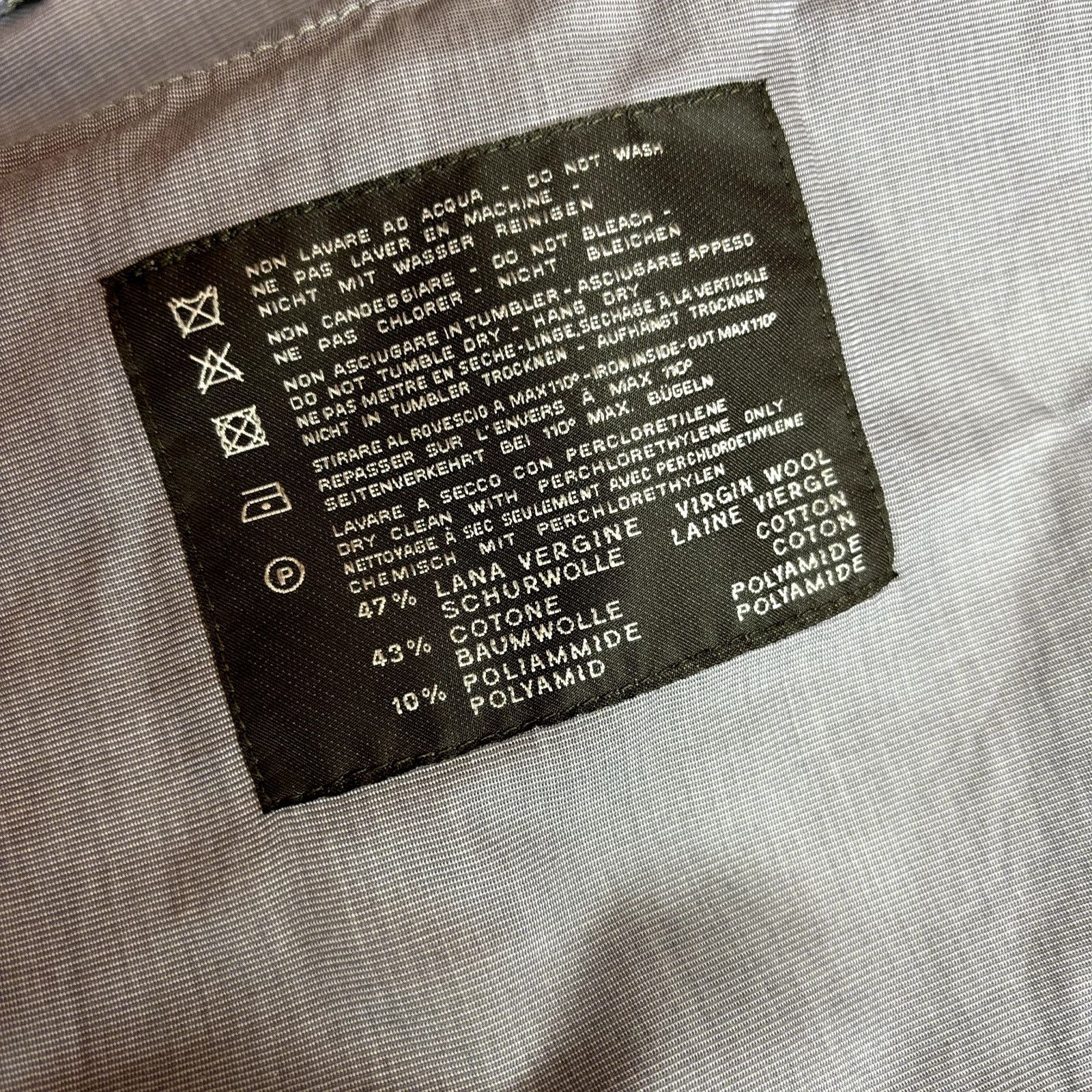 Other PT01 Pantaloni Torino Men W34 Dress Pants Gray Wool & Cotton Size 34S - 4 Thumbnail
