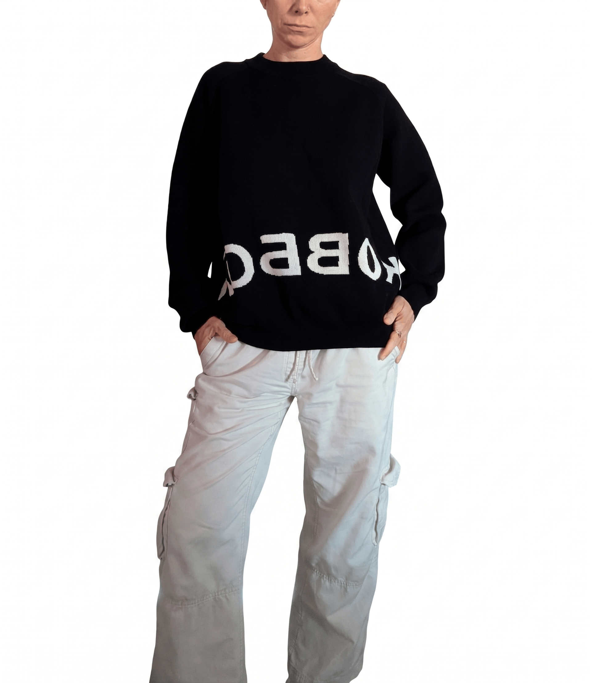 Other Life Is Hell "КОВБОЙ" Intarsia Knit Sweater - Archive Piece Size S / US 4 / IT 40 - 4 Thumbnail