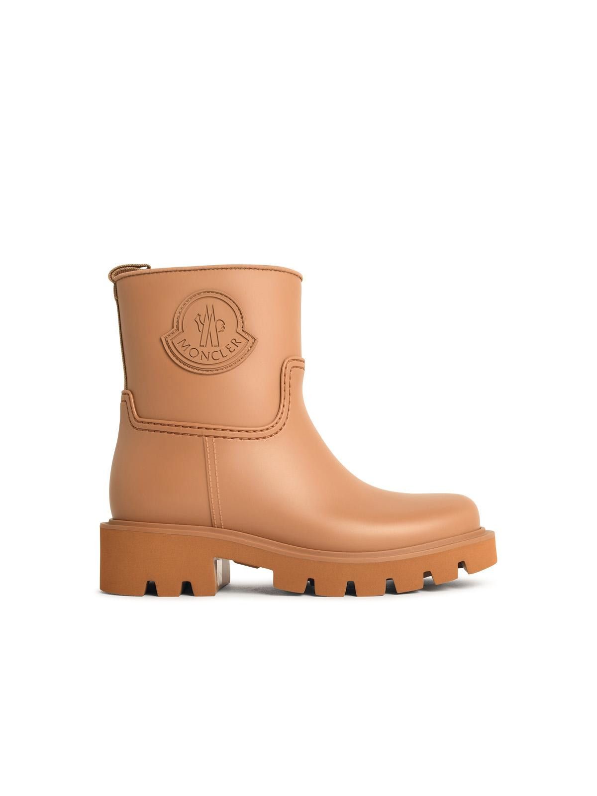 Moncler MONCLER 'Kickstream' Light Brown Pvc Rain Boots Size US 6 / IT 36 - 1 Thumbnail