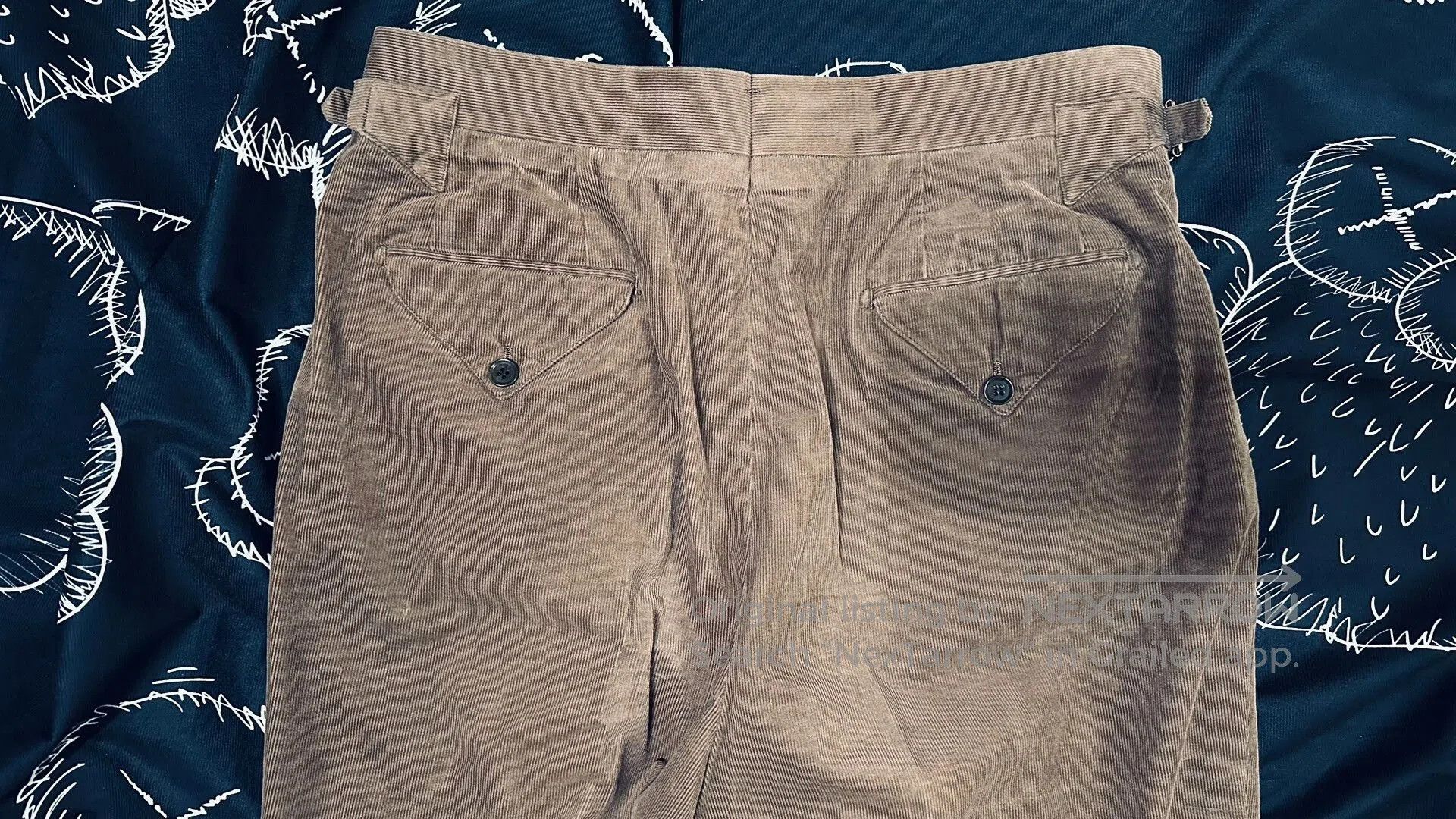 Japanese Brand Custom High-Waisted Corduroy Pants. Size US 30 / EU 46 - 4 Thumbnail