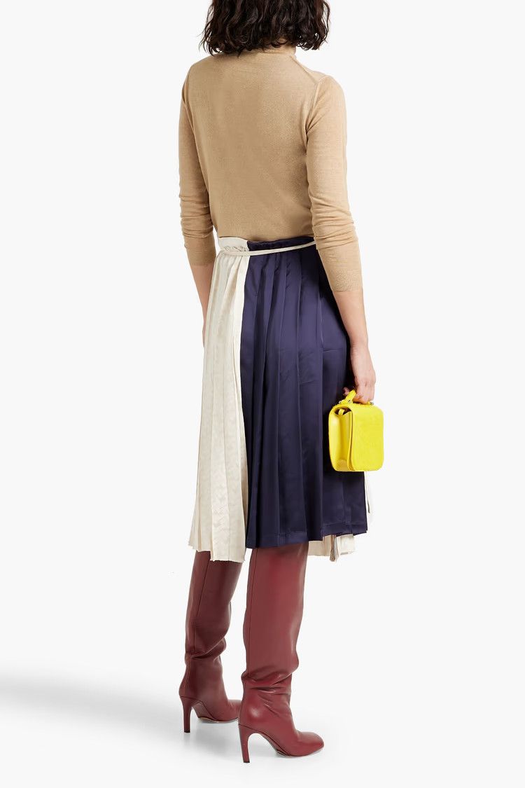 Marni o1y1125 Midi Skirt in Blue/White Size 26" / US 2 / IT 38 - 3 Thumbnail