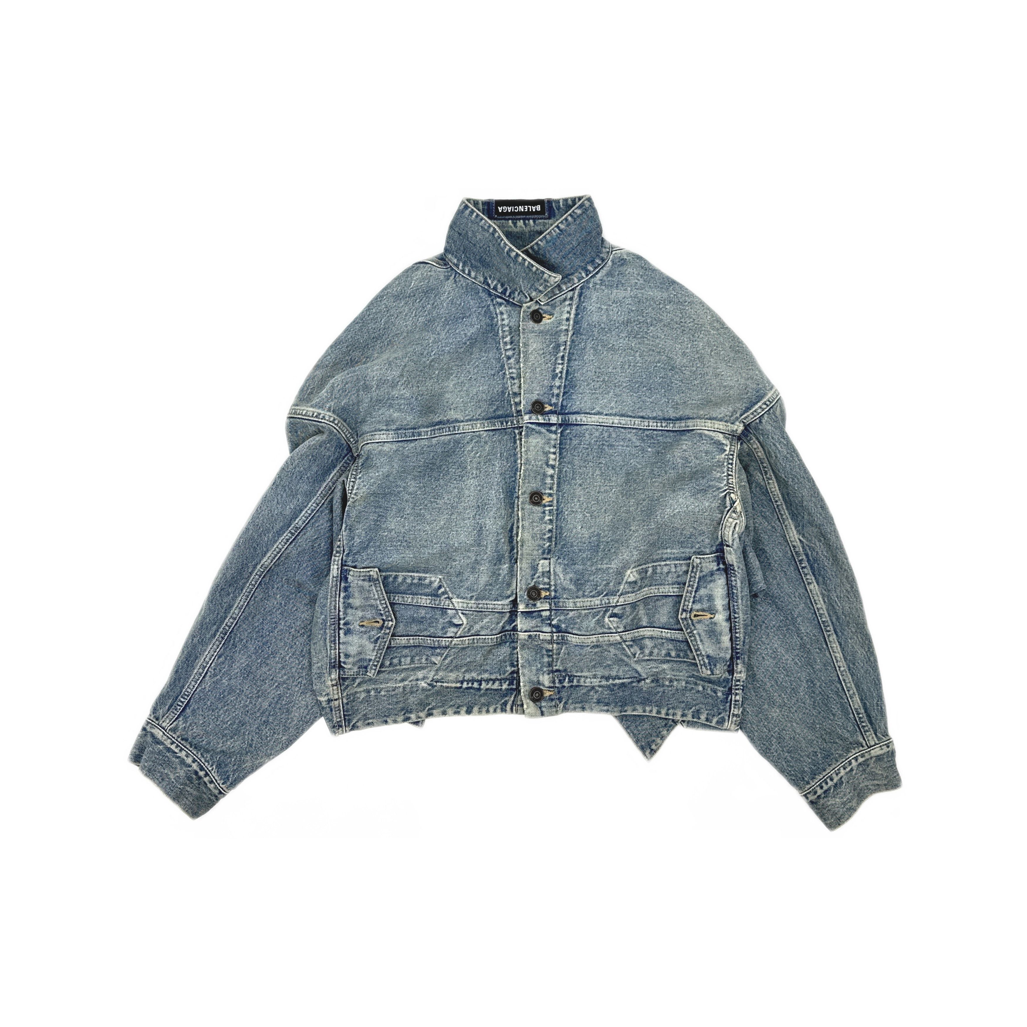 Balenciaga Balenciaga Washed Denim Jacket Size 36 Size XS / US 0-2 / IT 36-38 - 1 Thumbnail