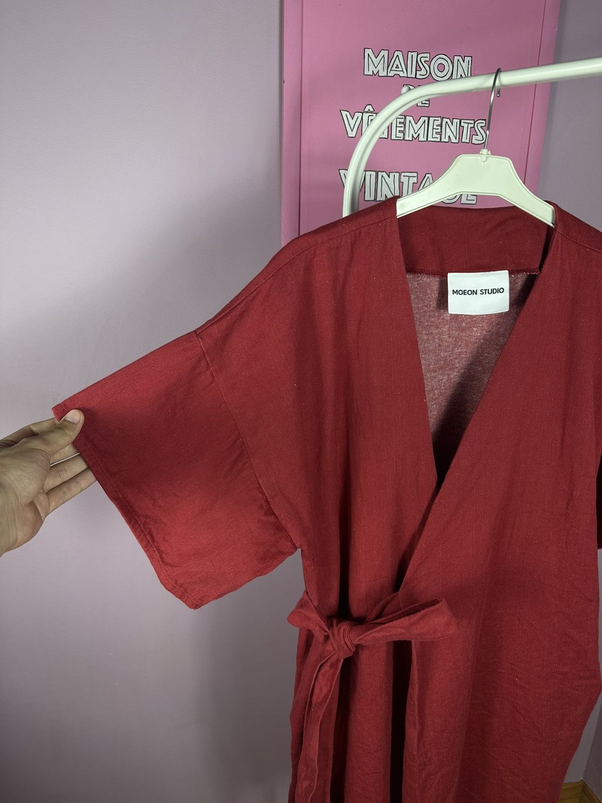 Other Moeon Studio Organic Cotton Classic Kimono Jacket Red Size S / US 4 / IT 40 - 6 Thumbnail