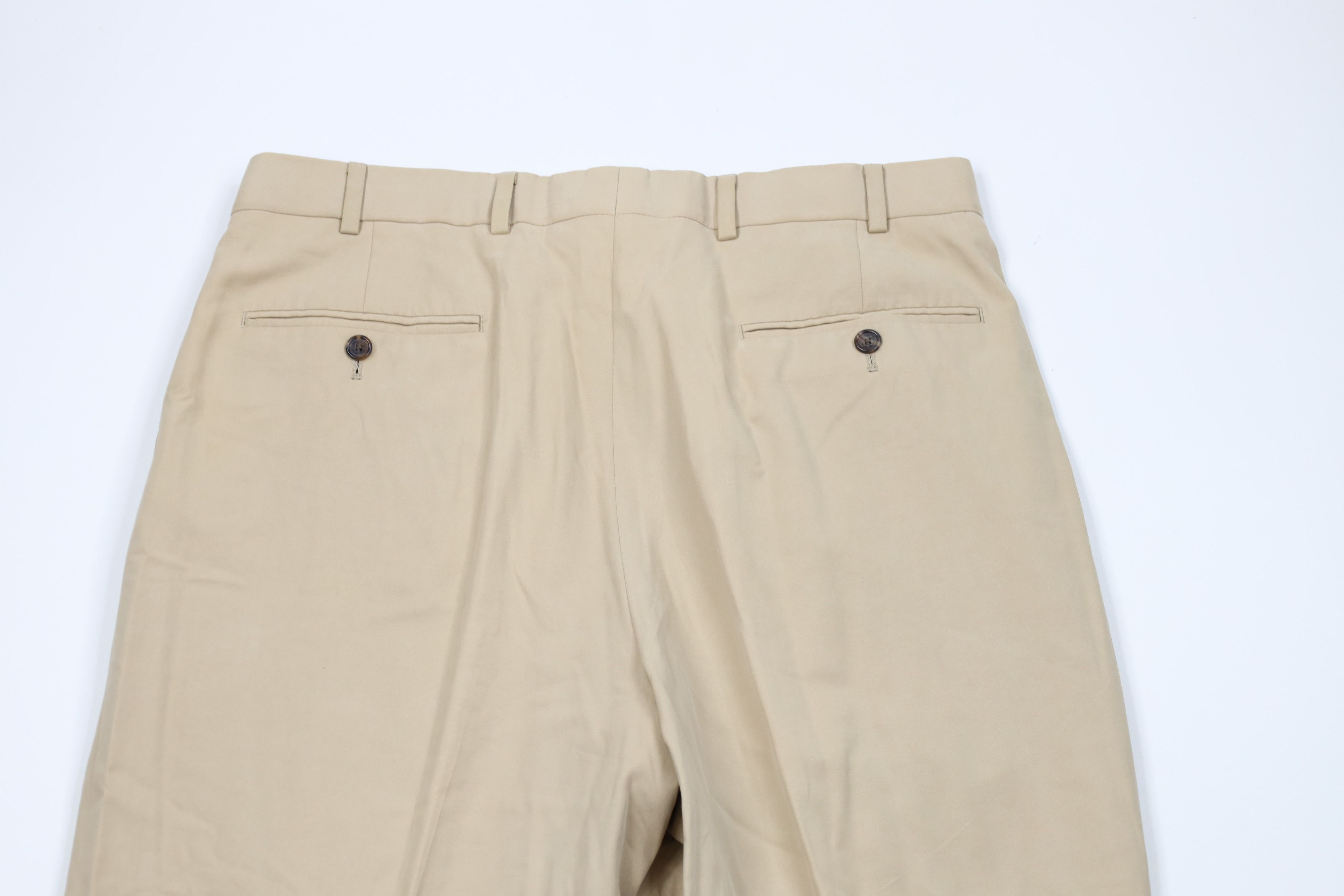 Brooks Brothers × Vintage Vintage 90s Brooks Brothers Country Club Chino Pants Beige Size US 34 / EU 50 - 10 Thumbnail