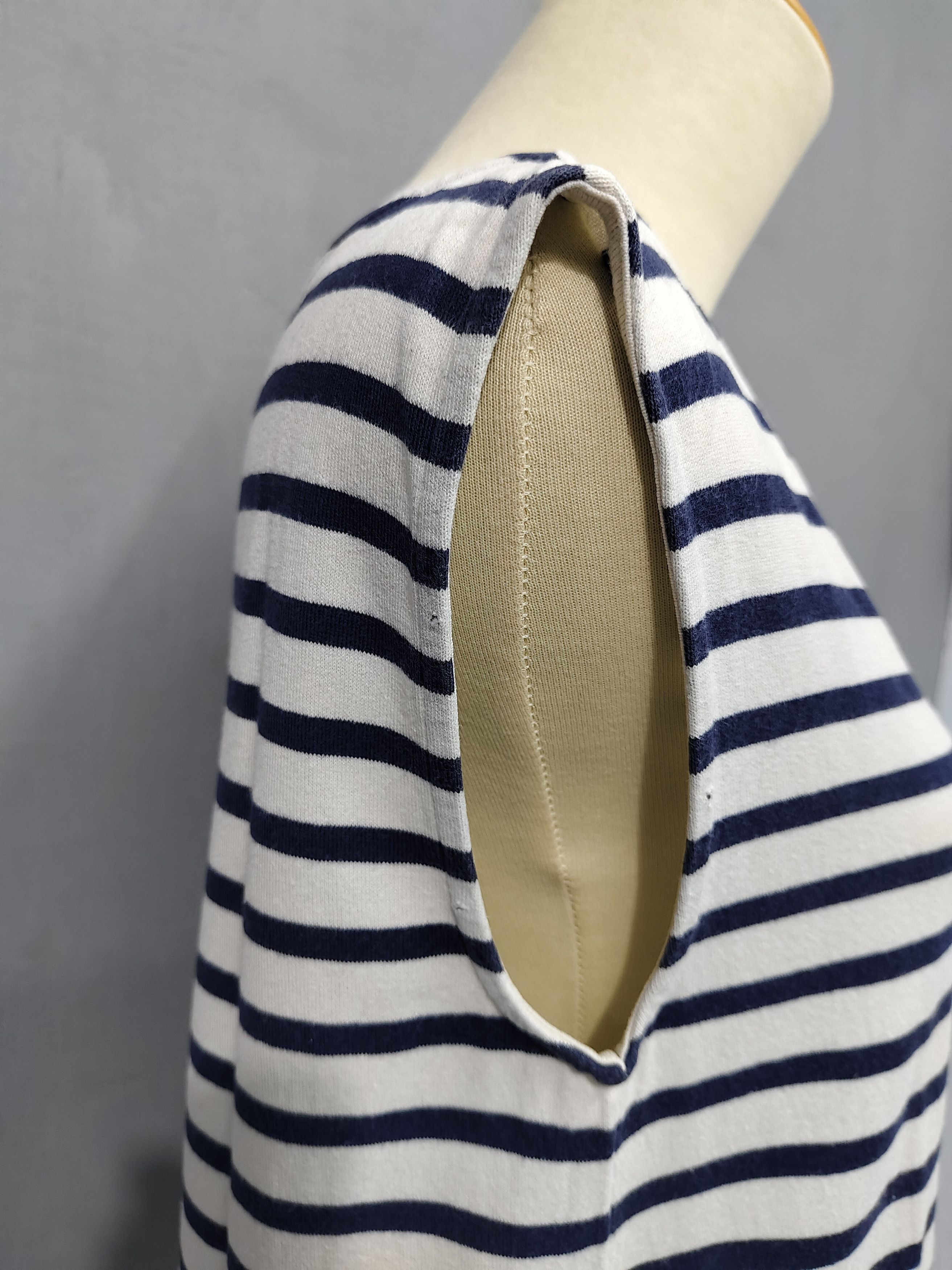 Saint Laurent Paris Saint Laurent- Classic Nautical Breton Stripe Sleveeless Top Size L / US 10 / IT 46 - 5 Thumbnail