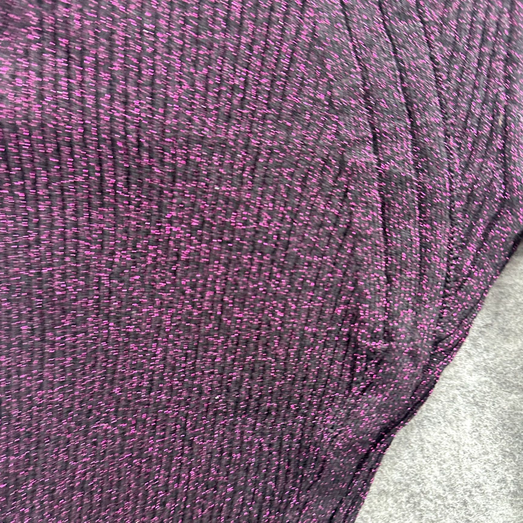 Topshop Topshop Sweater Womens XS UK 6 Metallic Knit Long Sleeve Mock Neck Shimmer Pullo Size XS / US 0-2 / IT 36-38 - 5 Thumbnail