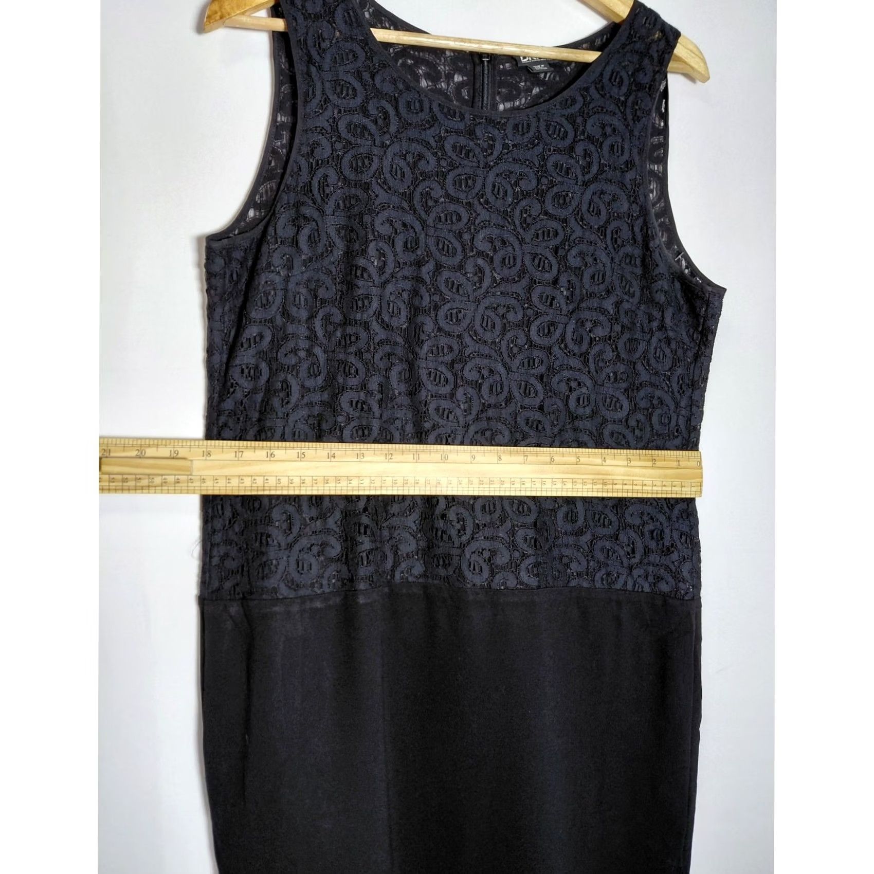 DKNY DKNY Black Sleeveless Dress Solid Polyester Shift Knee Length Women Size M Size M / US 6-8 / IT 42-44 - 5 Thumbnail