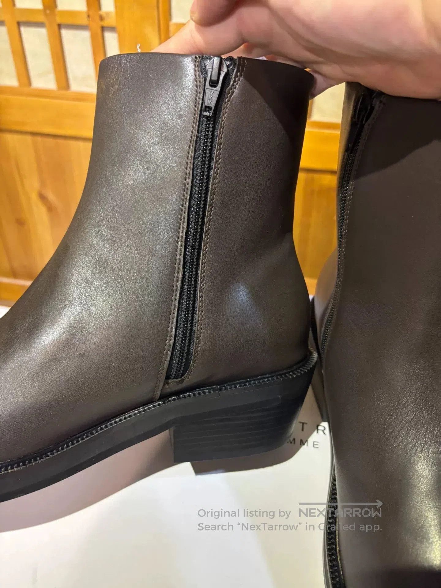 ADAM ET ROPE Adam et Rope 25AW Whale Leather Boots. Size US 10 / EU 43 - 5 Thumbnail