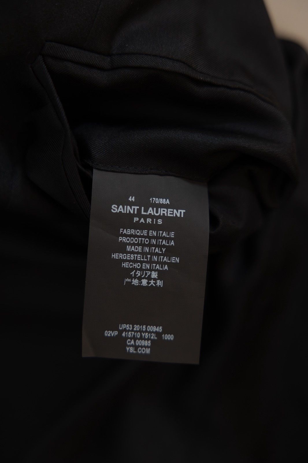Saint Laurent Paris Saint Laurent by Hedi Slimane SS16 Sequin Palm Tree Blazer Size 44S - 5 Thumbnail