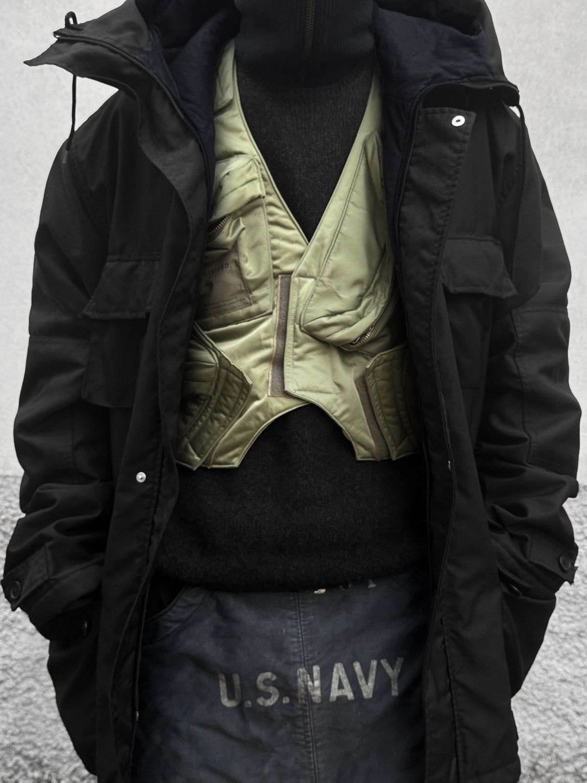 Helmut Lang Helmut Lang A/W 1998 “Kevlar” Snorkel Hood M-65 Parka Size US L / EU 52-54 / 3 - 6 Thumbnail