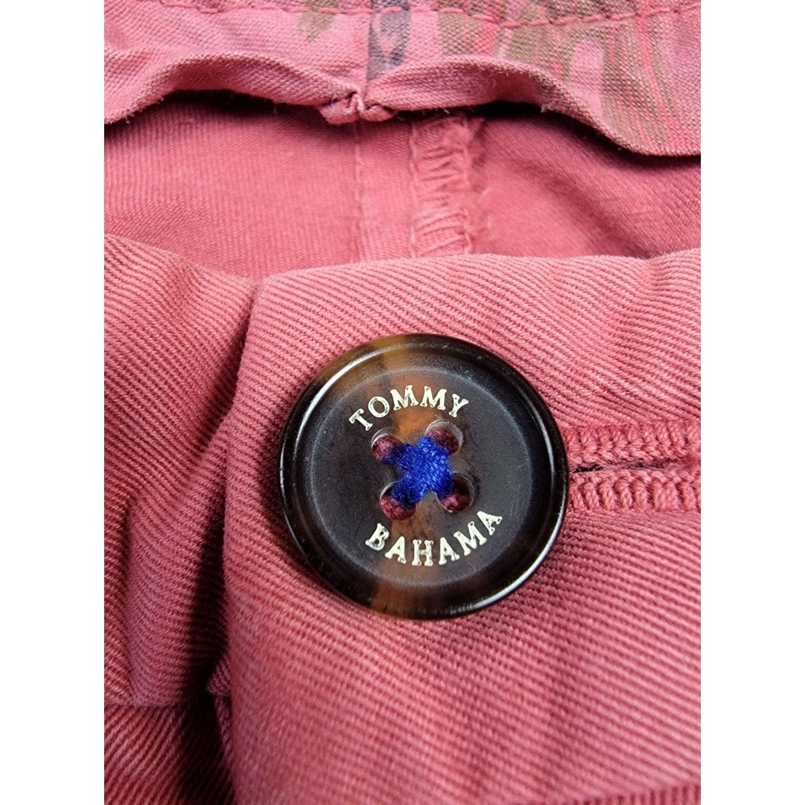Tommy Bahama Tommy Bahama Shorts Mens 42 Pink Bermuda 10'' Inseam Cotton Modal Blend Elastic Drawstring Pocket Logo Size US 42 / EU 58 - 4 Thumbnail