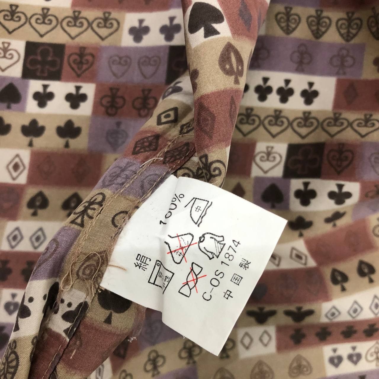 Japanese Brand T276 SILK HARVER SHARAY CASINO GAMBLE FULL PRINT SHIRTS Size US L / EU 52-54 / 3 - 7 Thumbnail