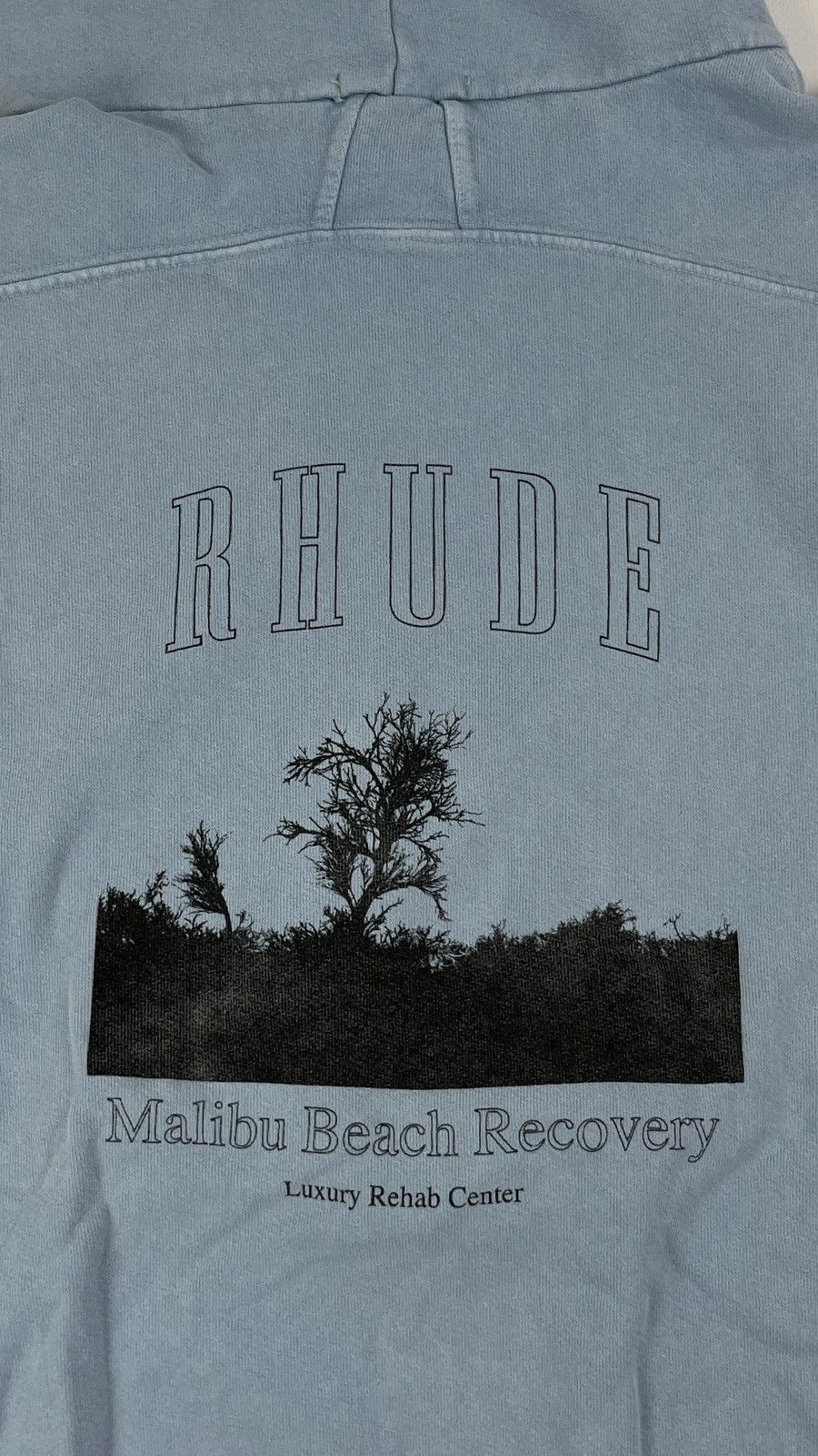 Rhude Rhude Oversized Washed Blue Hoodie Size US S / EU 44-46 / 1 - 7 Thumbnail